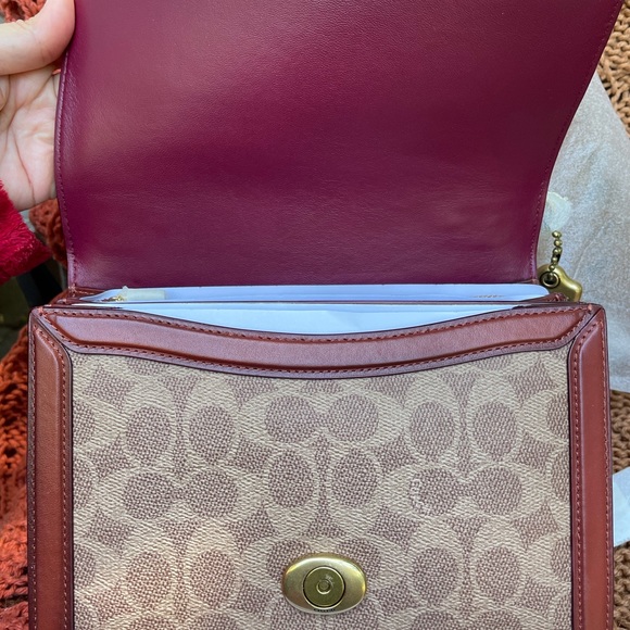 Coach Riley Top Handle 22 Signature - Picture 6 of 9